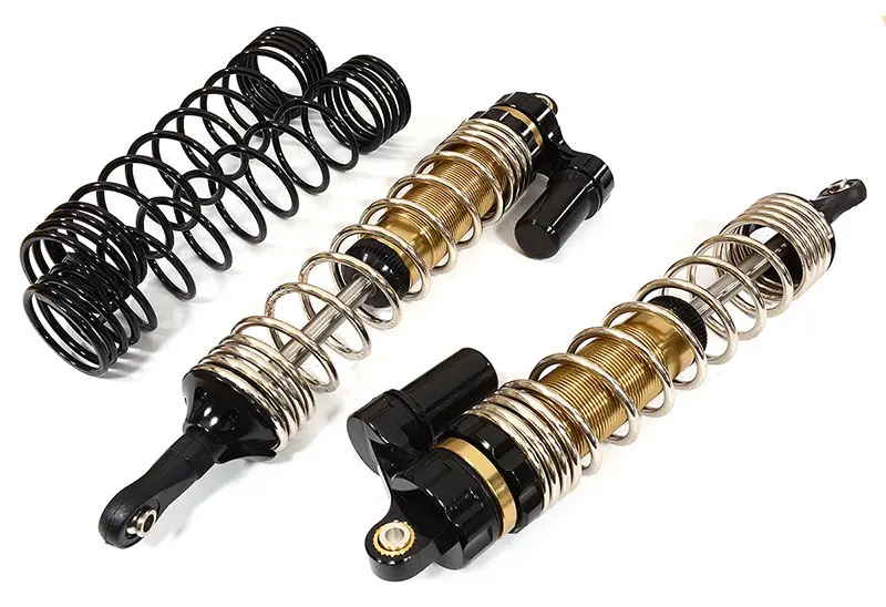 C32293BLACK Piggyback Rear Shock (2) for Traxxas 1/7 Unlimited Desert Racer (L=148mm) 8460 - Image 1