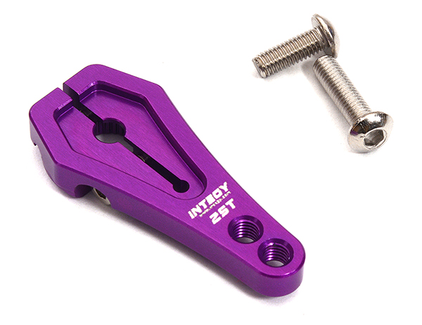 C32317PURPLE Purple Billet Machined Alloy Servo Horn 25T for Futaba Servos (r = 20mm, 24mm) - Image 1