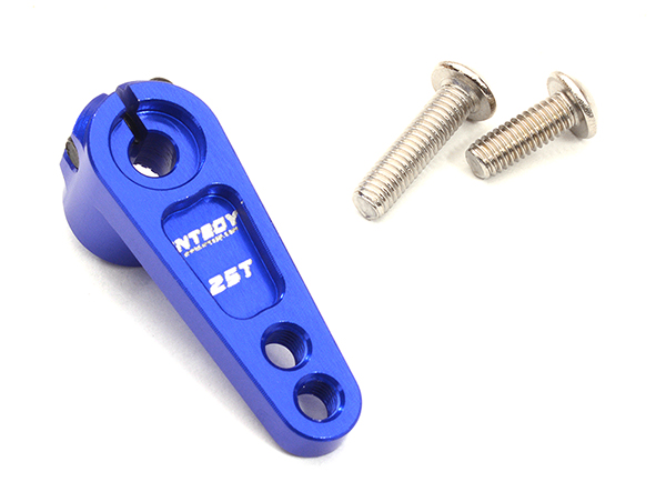 C32321BLUE Blue Billet Machined Alloy Servo Horn 25T for Futaba Servos (r = 16mm, 20mm) - Image 1