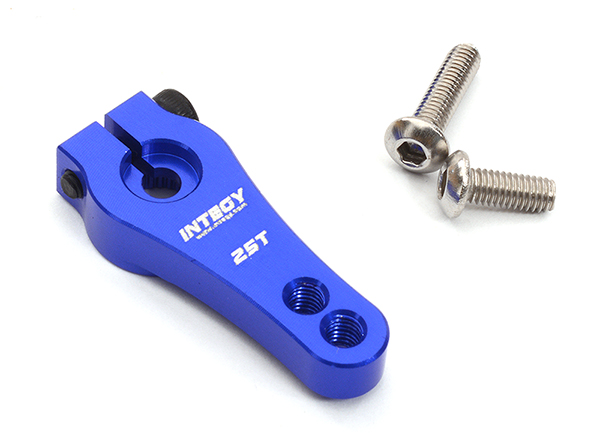 C32322BLUE Blue Billet Machined Alloy Servo Horn 25T for Futaba Servos (r = 16mm, 20mm) - Image 1