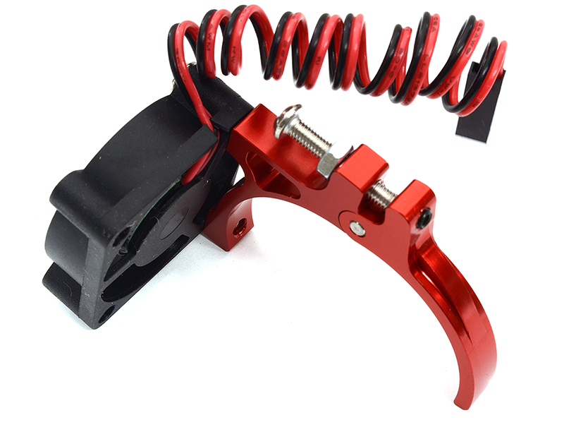 C32328RED High-Speed Cooling Fan with Alloy Mount for 36mm Diameter Motors, Red - Image 1