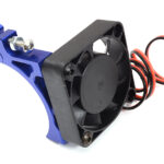 High-Speed Cooling Fan with Alloy Mount for 40mm Diameter Motor, Blue