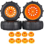 Short Course 2.2/3.0 Wheel for 12, 14 & 17mm Hex & Tire Set (4) OD=114mm