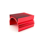 Red Universal Clamp-On Alloy Heatsink for Brushless Motor Cooling