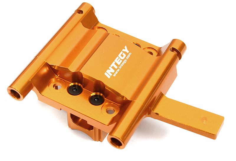 C32399ORANGE Machined Center Diff Upper Mount for Arrma 1/7 Limitless All-Road ARA320499 - Image 1