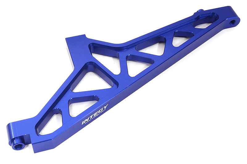 C32400BLUE Billet Machined Blue Front Chassis Brace for Losi 1/5 DBXL-E 2.0 4WD - Image 1
