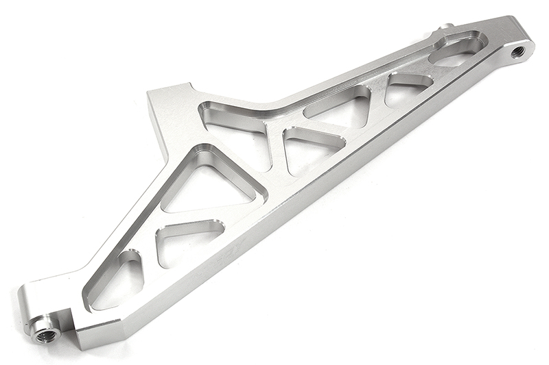 C32400SILVER Billet Machined Front Chassis Brace for Losi 1/5 DBXL-E 2.0 4WD - Image 1