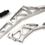 Silver Billet Machined Rear Chassis Braces Pair for Losi 1/5 DBXL-E 2.0 4WD