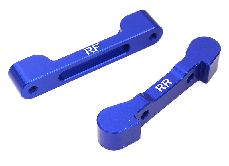 C32406BLUE Billet Machined Rear Pivot Blocks 3.5 Degree Toe for Losi 1/10 2WD 22S Drag - Image 1