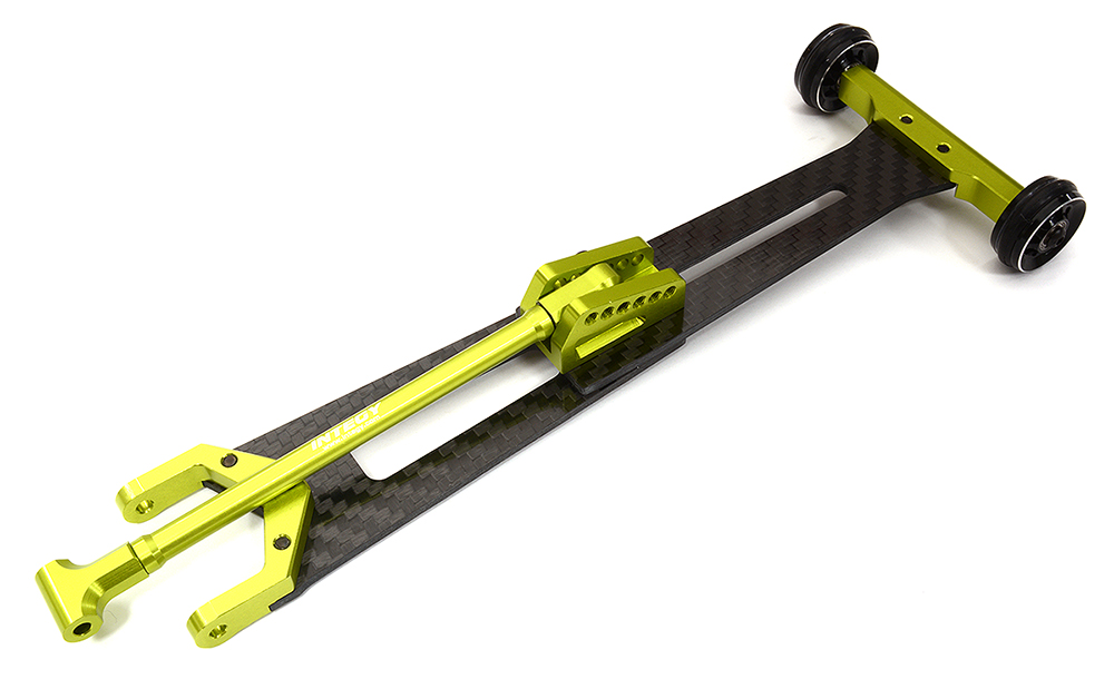 C32407GREEN CF Composite Alloy Wheelie Bar for Losi 1/10 2WD 22S Drag L=152 to 207mm - Image 1