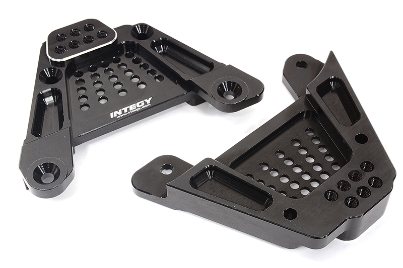 C32417BLACK Billet Machined Rear Shock Towers for Axial 1/6 SCX6 251001 - Image 1