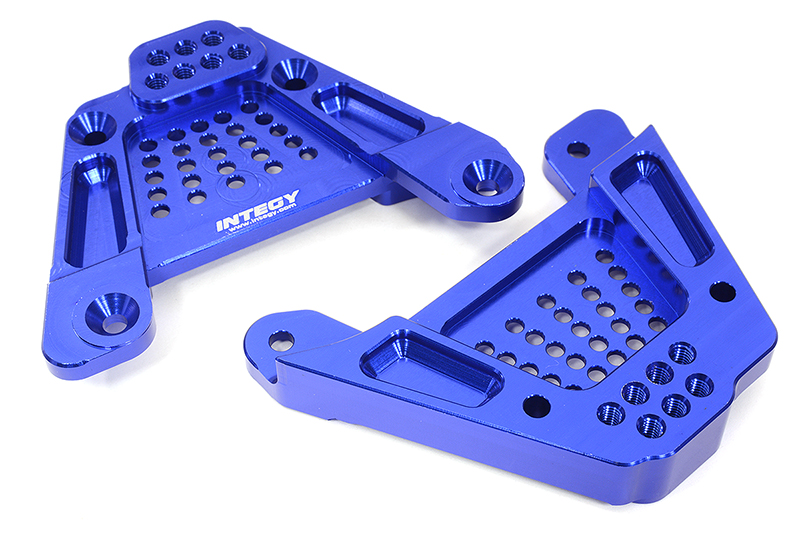 C32417BLUE Billet Machined Rear Shock Towers for Axial 1/6 SCX6 251001 - Image 1