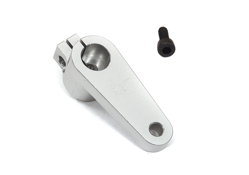 C32418SILVER Billet Machined Alloy Servo Arm 23T for Arrma 1/8 Kraton 6S BLX V5 ARA340180 - Image 1