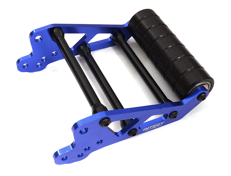C32419BLUE Billet Machined Wheelie Bar Set for Losi 1/8 LMT 1.0 4WD Monster Truck - Image 1