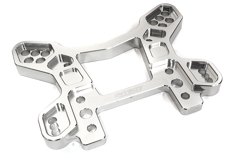 C32420SILVER Silver Front Shock Tower Upgrade for Losi DBXL-E 2.0 1/5 Scale 4WD - Image 1