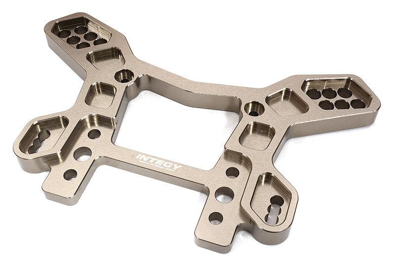 C32421GREY Billet Machined Rear Shock Tower for Losi 1/5 DBXL-E 2.0 4WD - Grey - Image 1