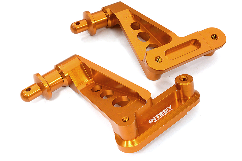 C32427ORANGE Billet Machined Rear Body Mounts & Posts for Axial 1/6 SCX6 JLU Wrangler 251008 - Image 1