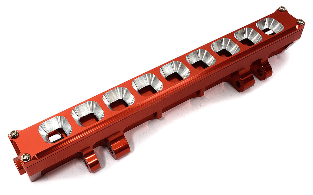 C32428RED Billet Machined LED Light Bar Housing Set for 1/5 Desert Buggy XL-E & DBXL-E 2.0 - Image 1