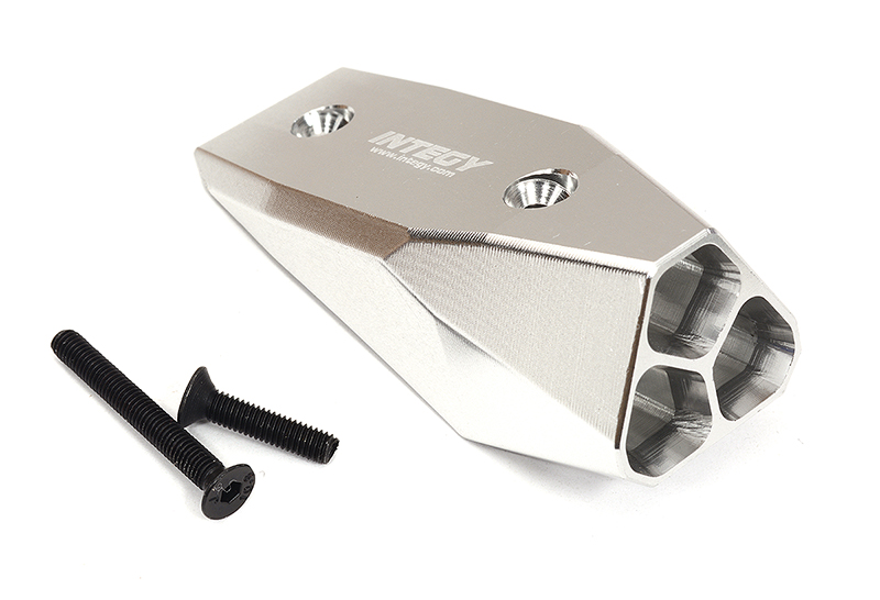 C32436SILVER Machined Realistic T1 Exhaust Tip for Arrma 1/7 Limitless All-Road ARA320518 - Image 1
