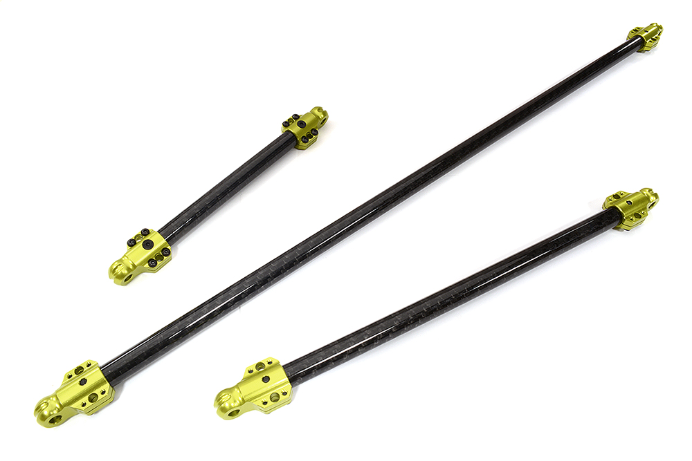 C32441GREEN CF Chassis Brace Set for 1/5 Kraton 4X4 8S BLX ARA340550-52, require ARA320481 - Image 1