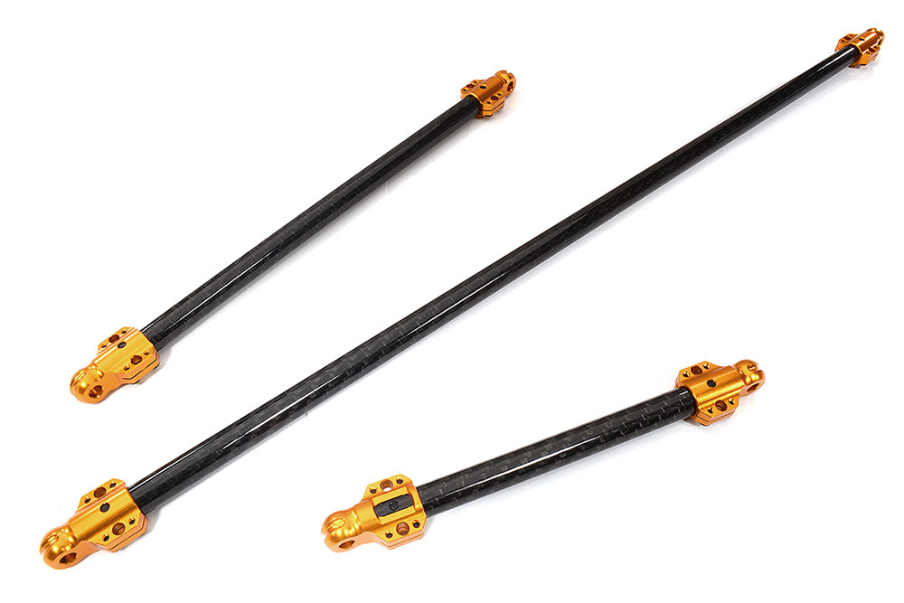C32441ORANGE CF Chassis Brace Set for 1/5 Kraton 4X4 8S BLX ARA340550-52, require ARA320481 - Image 1