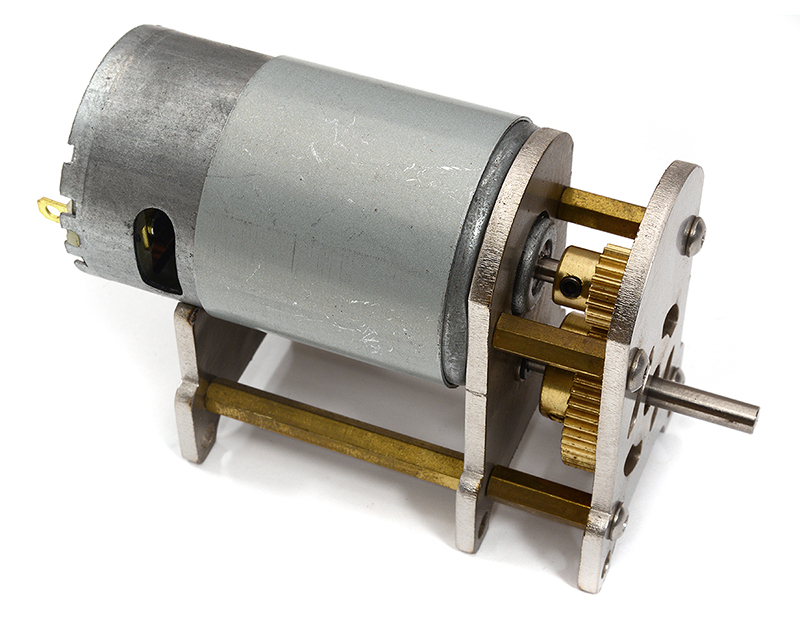C32451 Gear Reduction 2.5 Gearbox with 550 Size Drive Motor - Image 1