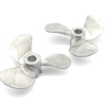 Alloy 48mm 3-Blade Propeller 4mm Shaft LH-RH Set for RC Boat