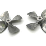 Alloy 44mm 4-Blade Propeller 4mm Shaft LH-RH Set for RC Boat