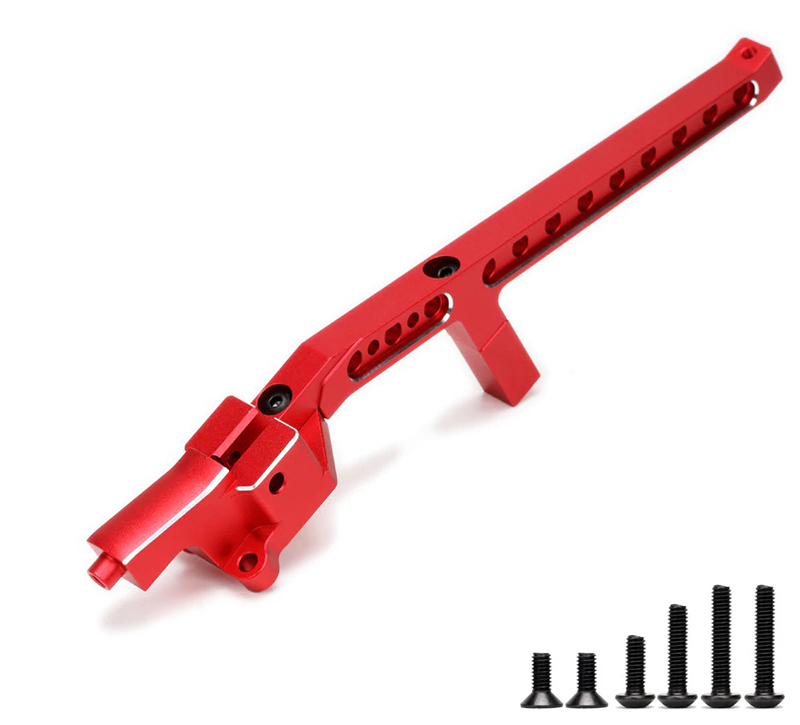 C32479RED Alloy Machined Rear Chassis Brace for Traxxas 1/8 Sledge 4WD Monster Truck - Image 1