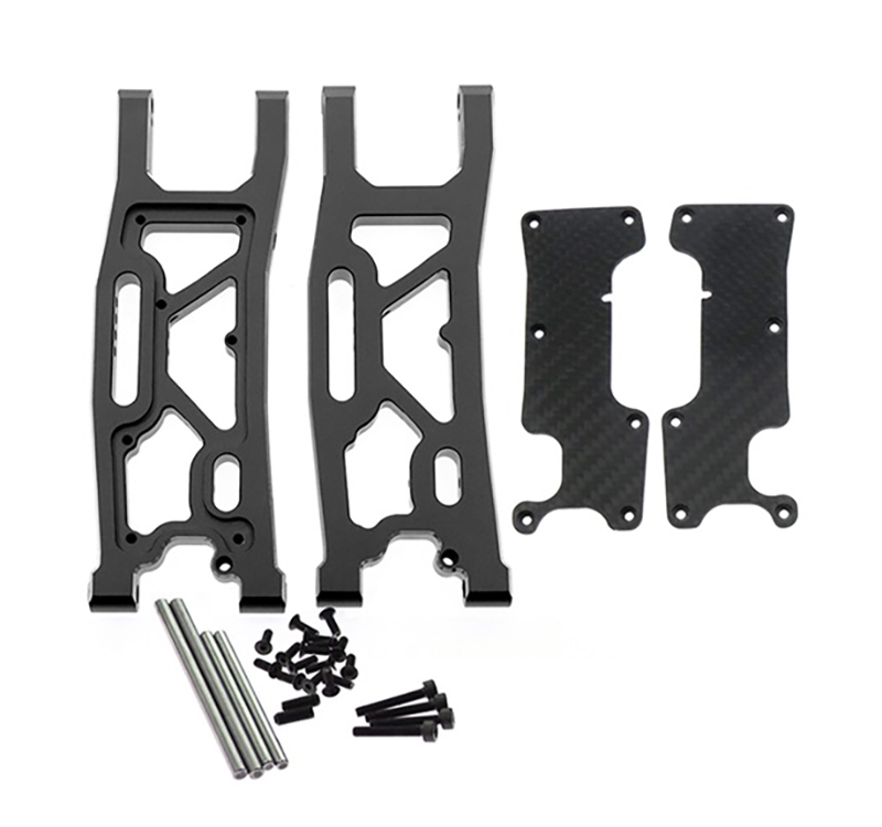 C32481BLACK Alloy Machined Rear Suspension Arm Set for Traxxas 1/8 Sledge 4WD 9533 9534 - Image 1