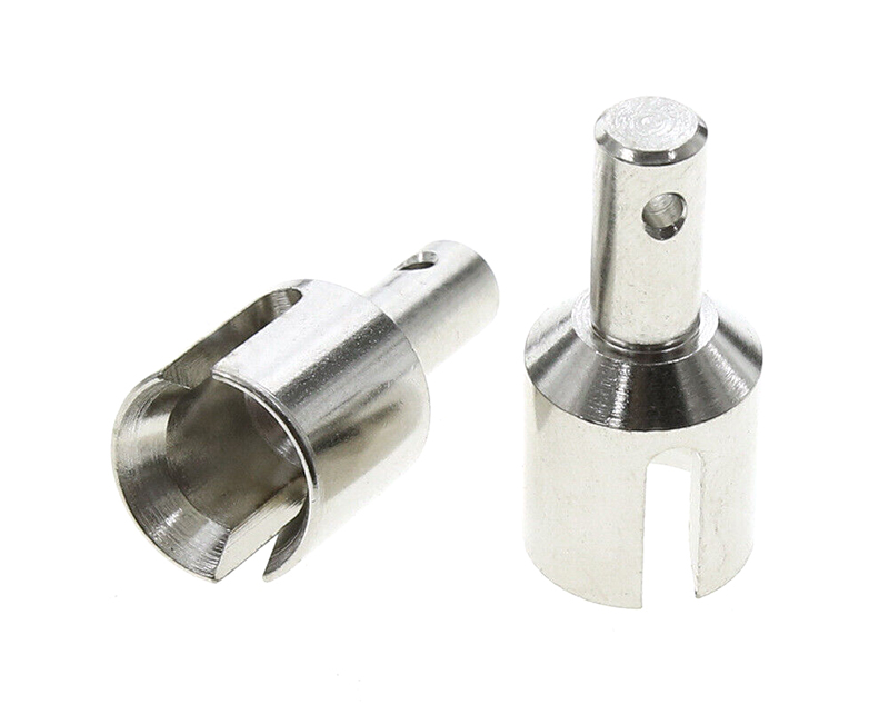 C32485SILVER Steel Outdrive Differential Output Cups for Traxxas 1/8 Sledge 4WD 9583 - Image 1