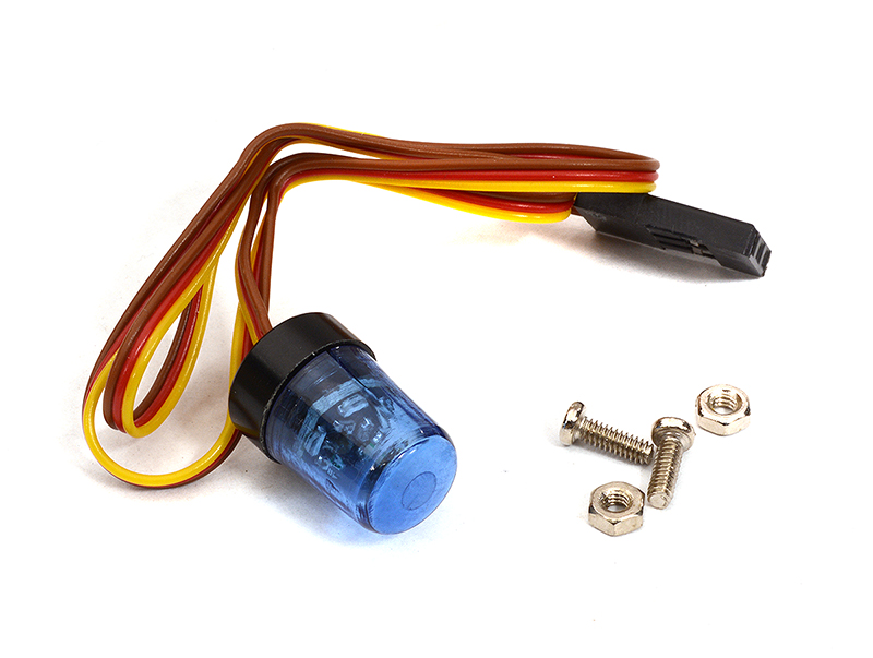 C32519BLUE Realistic Roof Top Flashing Light LED 9x15mm Size Plastic Housing - Image 1