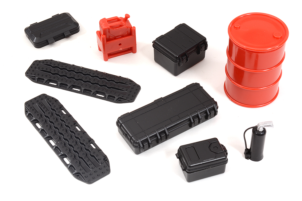 C32522BLACK Realistic Model 1/24 Scale Accessories Set for Off-Road Crawler - Image 1