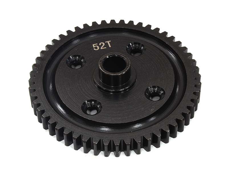 C32541 Billet Machined 52-Tooth Spur Gear for Traxxas 1/8 Sledge 4WD - Black 9652 - Image 1