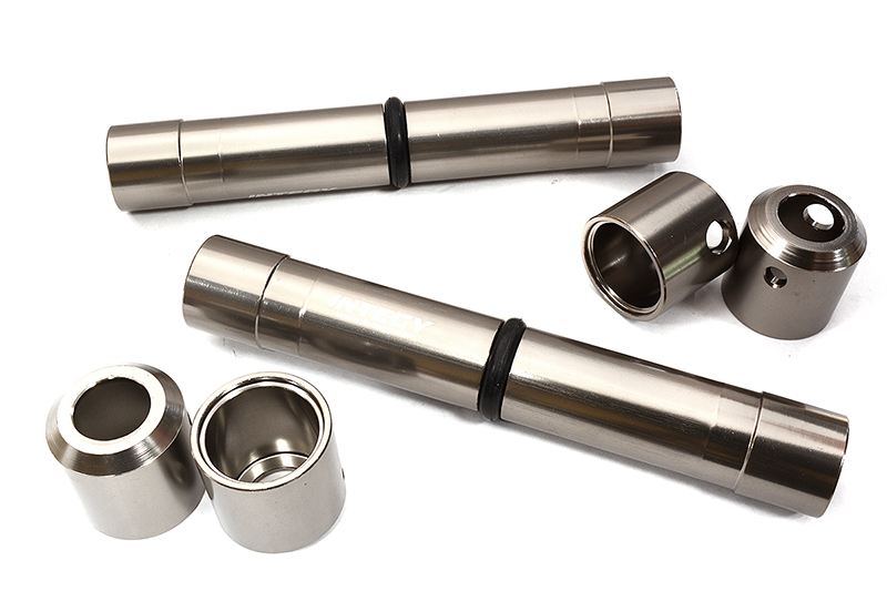 C32562GREY Machined Center Drive Shaft Upgrade Set for Axial SCX6 Crawler 252009 252010 - Image 1