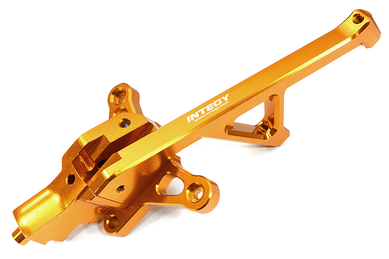 C32564ORANGE Billet Machined Front Chassis Brace for Traxxas 1/8 Sledge 4WD - Orange 9520 - Image 1