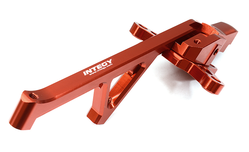 C32564RED Red Billet Machined Front Chassis Brace for Traxxas 1/8 Sledge 4WD 9520 - Image 1