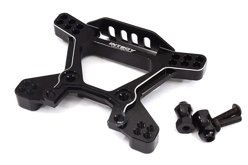 C32565BLACK Billet Machined Front Shock Tower Upgrade for Traxxas 1/10 Scale Hoss 4X4 6739 - Image 1