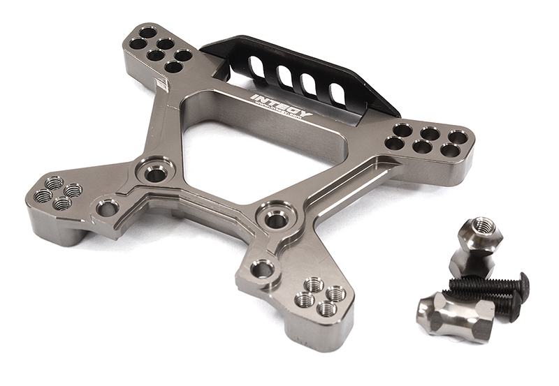 C32565GREY Billet Machined Front Shock Tower for Traxxas 1/10 Hoss 4X4 6739 - Image 1