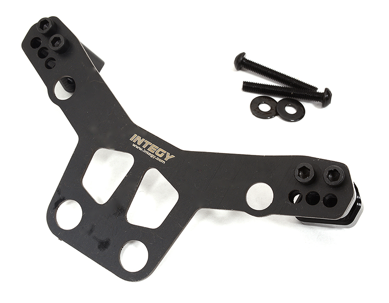 C32567BLACK Front Shock Tower Extension Add-On for Arrma 1/10 Vorteks 4X4 3S BLX ARA320634 - Image 1