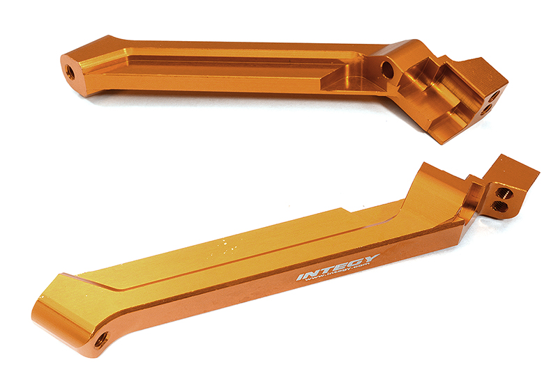 C32574ORANGE Billet Machined Rear Tower Chassis Braces for Traxxas 1/8 Sledge 4WD Truck 9521 - Image 1