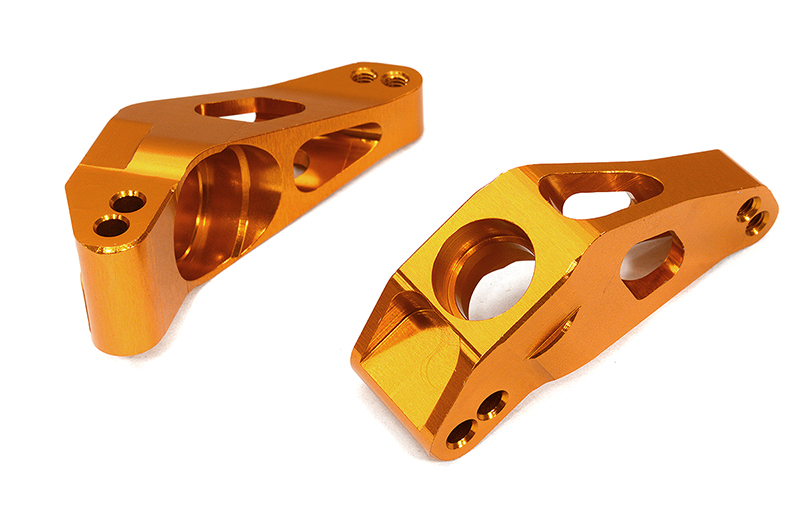 C32576ORANGE Billet Machined Aluminum Rear Hub Carriers for Traxxas 1/10 Scale Hoss 4X4 1952 - Image 1