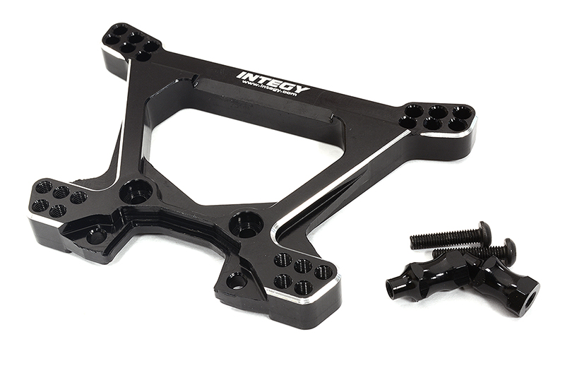 C32577BLACK Billet Machined Rear Shock Tower Upgrade for Traxxas 1/10 Scale Hoss 4X4 6738 - Image 1