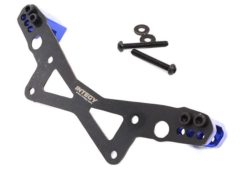 C32578BLUE Machined Rear Shock Tower Extension for Arrma 1/10 Vorteks 4X4 3S BLX ARA320634 - Image 1