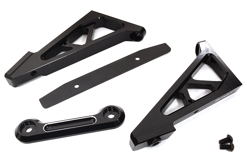 C32589BLACK Billet Machined Wing Mount Set for Traxxas 1/8 Sledge 4WD Monster Truck 9518 - Image 1