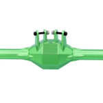 Green Alloy Machined Rear Axle Housing for 1/10 Hammer Rey U4 Rock Racer