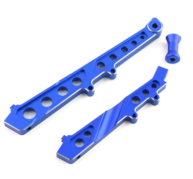 C32601BLUE Alloy Front & Rear Chassis Braces for Arrma 1/7 Limitless & Infraction ARA320511 - Image 1