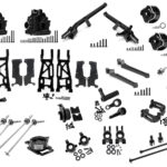 Black Alloy Machined Upgrade Conversion Kit for Traxxas 1/8 Scale Sledge 4WD