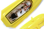 Mini ECO-Q Speed Boat 255mm w/ Motor, ESC and Controller ARTR Kit - Yellow - Image 2