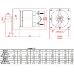 60GA775 DC Motor w/ Gear Reduction Gearbox & Motor Mount 12v500 - Image 2